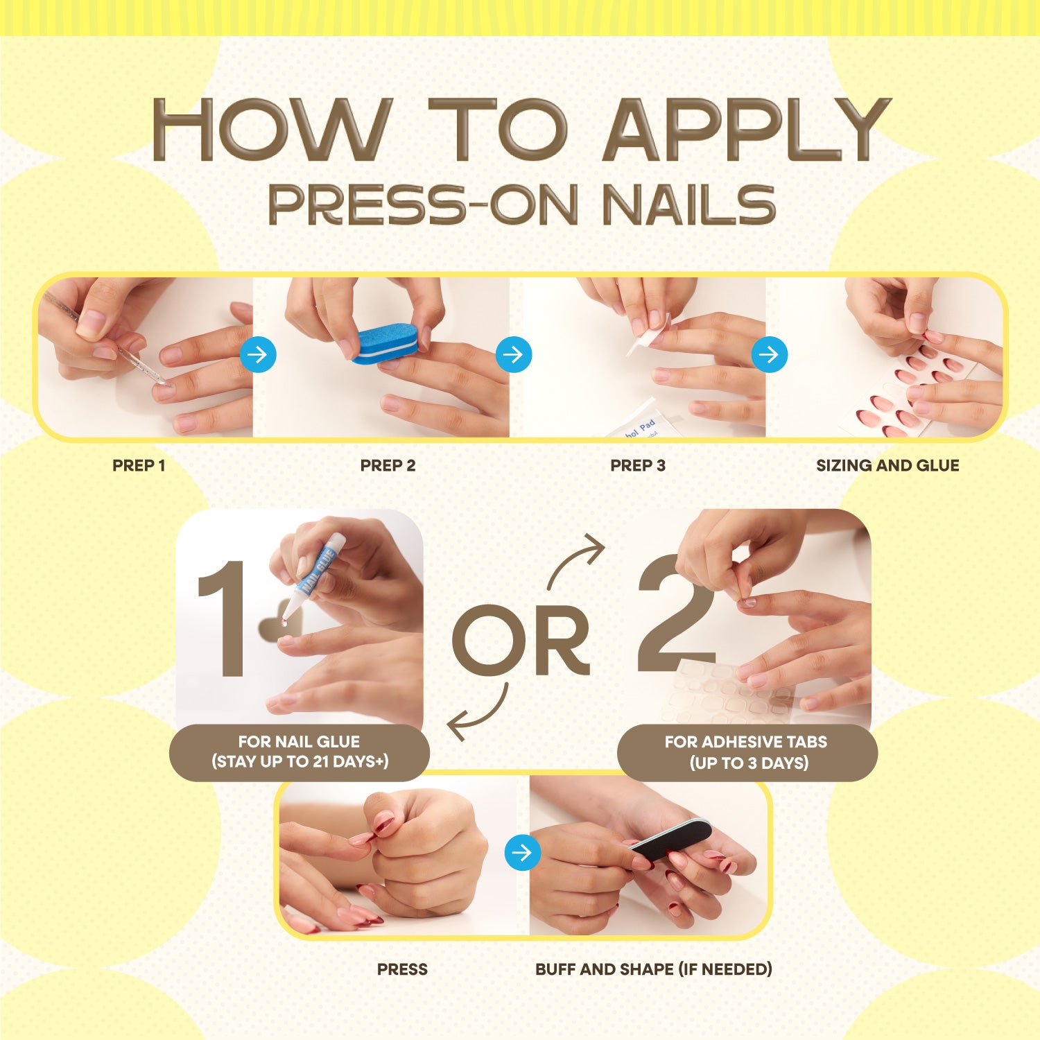 NAILIQUE Press On Nails Short Almond, Handmade Soft Gel Chrome Glazed Donut Nude White Polka Dot Fake Nails, 26pcs Reusable Nail Tips with Glue & Remover, Salon Quality Wedding & Everyday Manicure