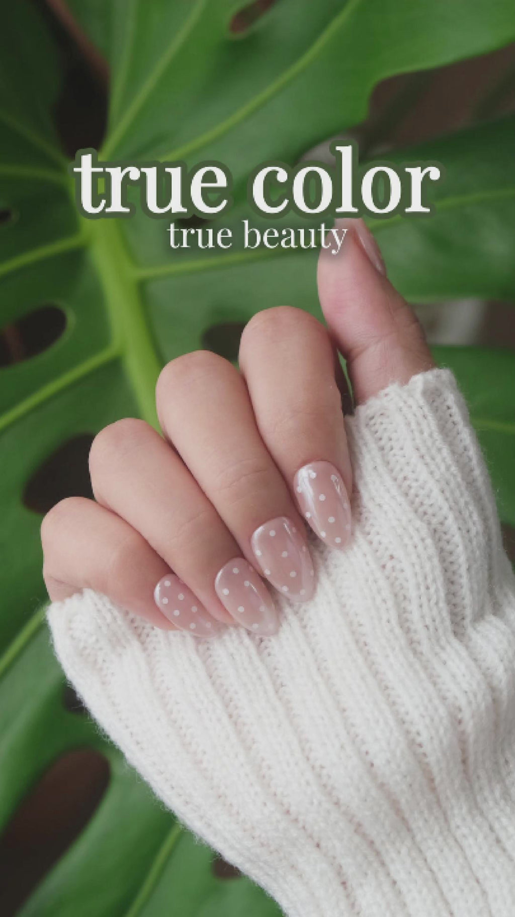 NAILIQUE Press On Nails Short Almond, Handmade Soft Gel Chrome Glazed Donut Nude White Polka Dot Fake Nails, 26pcs Reusable Nail Tips with Glue & Remover, Salon Quality Wedding & Everyday Manicure